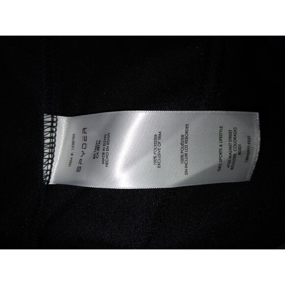 Spyder Mens Large Black 1/4 Zip Performance Pullover - Picture 7 of 8